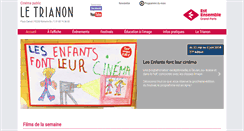 Desktop Screenshot of cinematrianon.fr